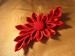 Brož červená - květina